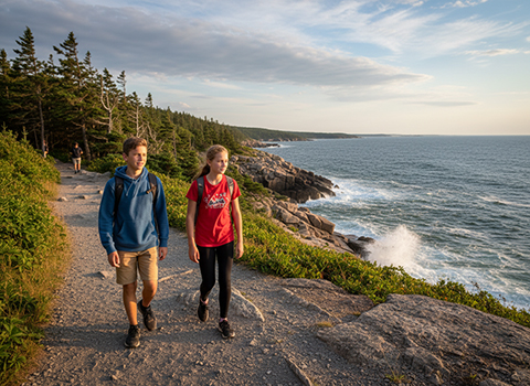  Acadia National Park Ocean Path